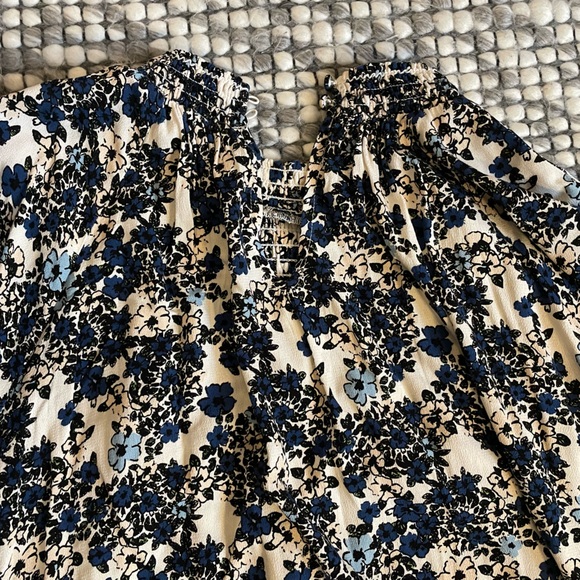 Free People floral dress/tunic mock turtleneck long sleeve - Picture 6 of 9